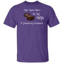 My Wife is My Treasure Personalized Basic Unisex Tee