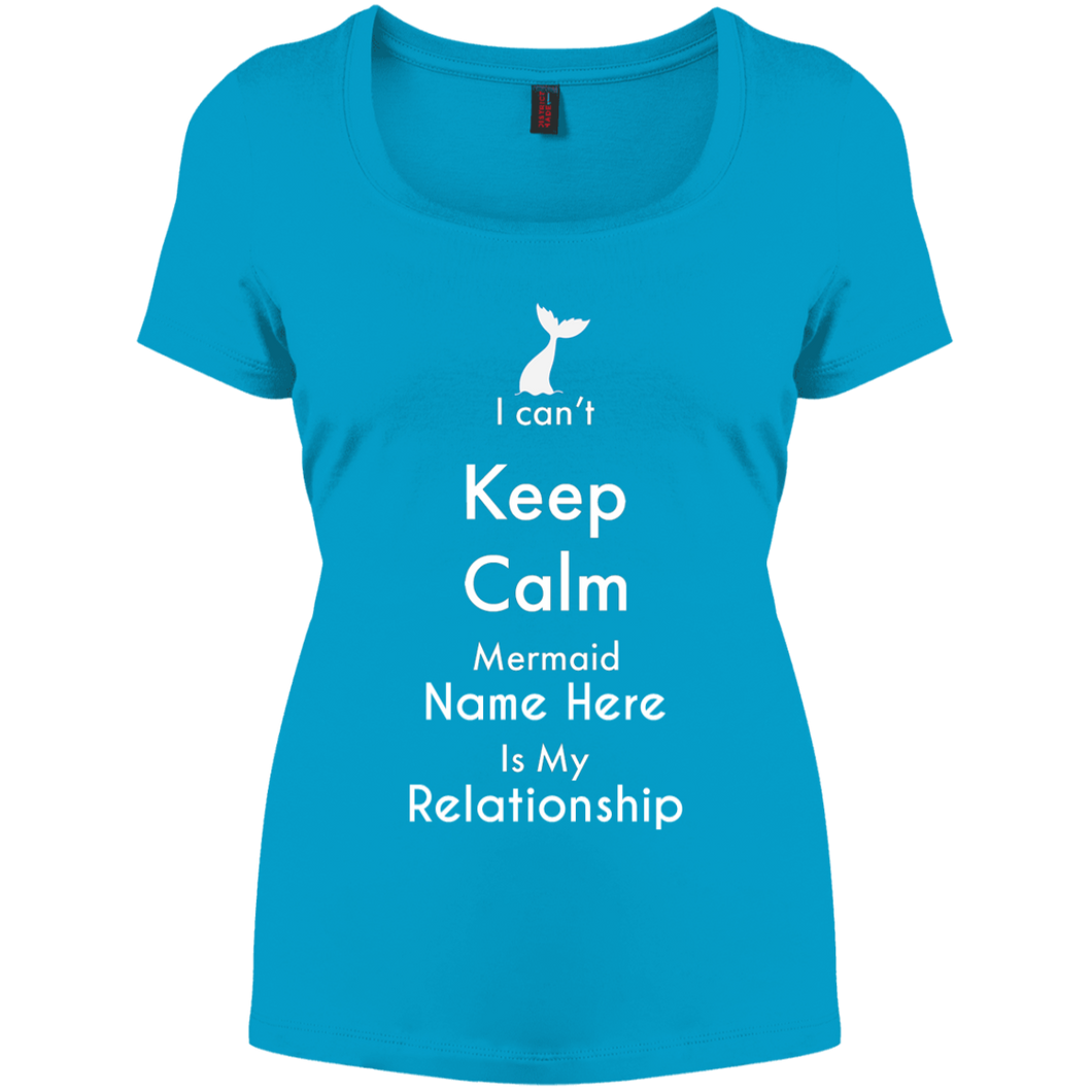 Personalized I Can't Keep Calm Mermaid Women's Fit Premium Tee