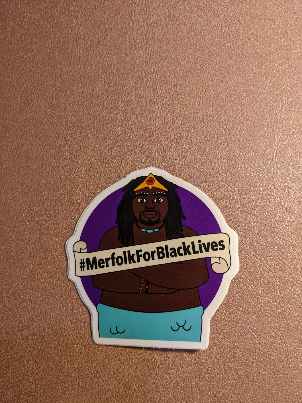 #MerfolkForBlackLives Merman Sticker