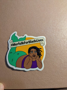 #MerfolkForBlackLives Non+Binary Sticker