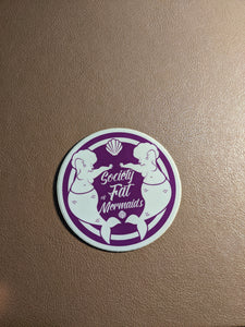 Society of Fat Mermaids Signature Logo Sticker
