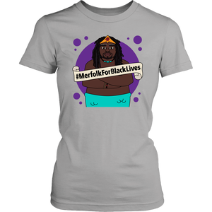 #MerfolkForBlackLives Merman Women's Fit Soft Tee