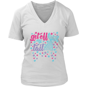 Get Off My Tail Women's Fit Premium V-Neck