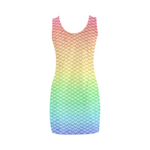 Pastel Rainbow Scales Bodycon Mini Dress