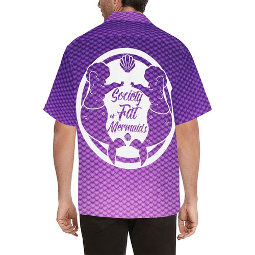 Signature Logo Purple Men's fit Hawaiian Shirt