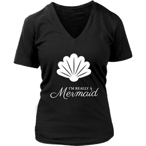 Really a Mermaid Women's Premium V-neck