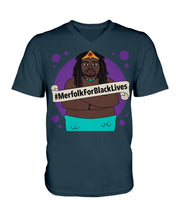 #MerfolkForBlackLives Merman Unisex V-Neck T-Shirt