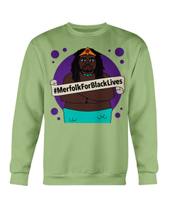 #MerfolkForBlackLives Merman Crew neck Sweatshirt