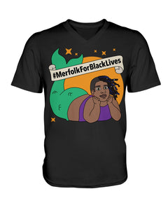 #MerfolkForBlackLives Premium Unisex V-Neck T-Shirt