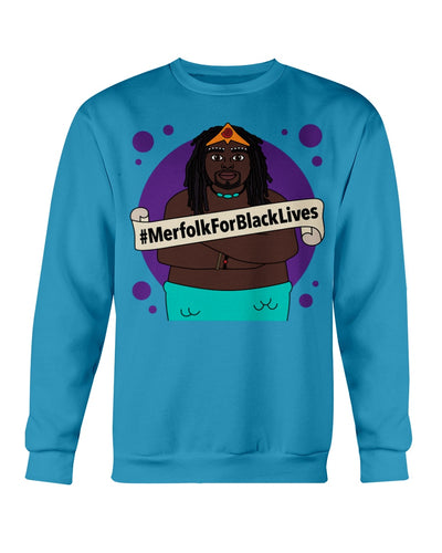 #MerfolkForBlackLives Merman Crew neck Sweatshirt