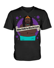 #MerfolkForBlackLives Merman Unisex V-Neck T-Shirt