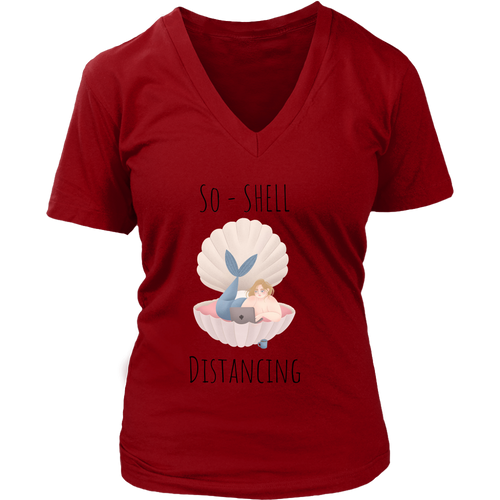 So-Shell Distancing Caffeinated Women's Fit Premium V-Neck Tee